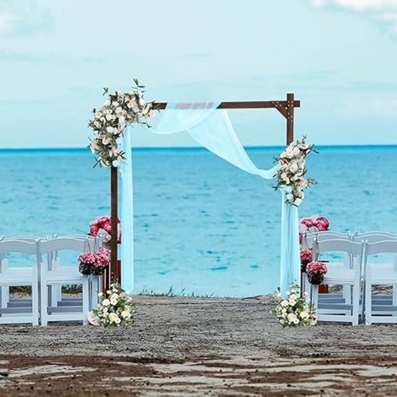 Wooden Arch, Wedding Arch for Ceremony, Gorgeous Wooden Arbor Decoration - Picture 2 of 5